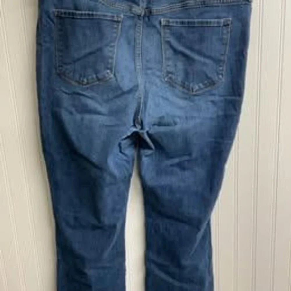Old Navy Power Slim Straight Jeans Womens 20 Blue Medium Wash Denim High Rise